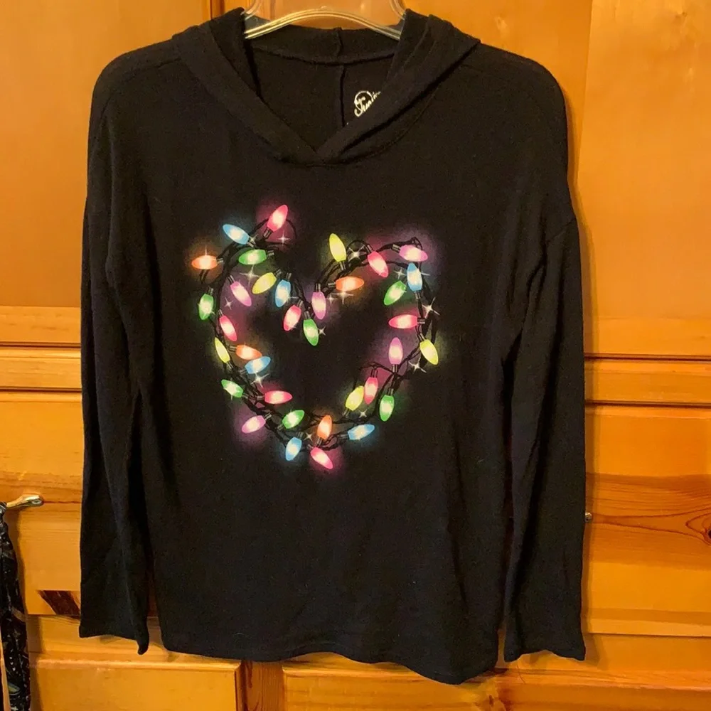 Original Justice Holiday Lights Hoodie size 14
